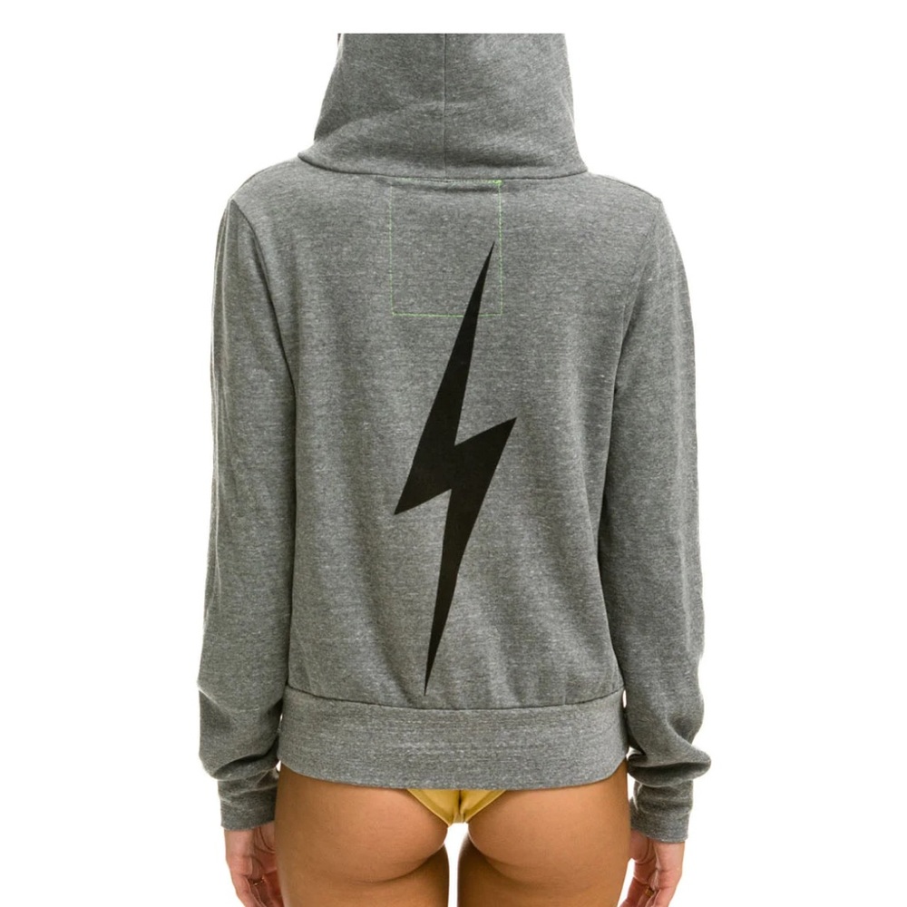 Aviator Nation BOLT HOODIE - HEATHER GREY